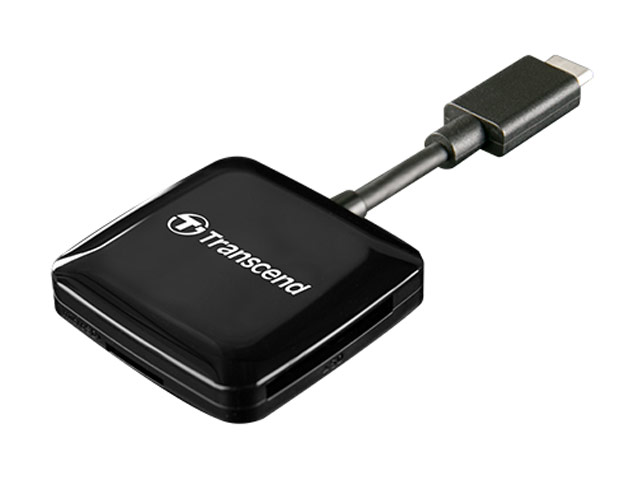 Адаптер Transcend Type-C Smart Reader универсальный (USB 2.0, SD/TF, черный)