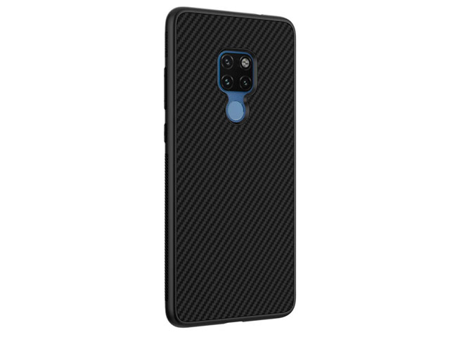 Чехол Nillkin Synthetic fiber для Huawei Mate 20 (черный, карбон)