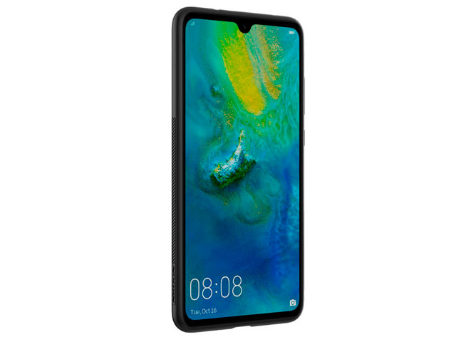 Чехол Nillkin Synthetic fiber для Huawei Mate 20 (черный, карбон)