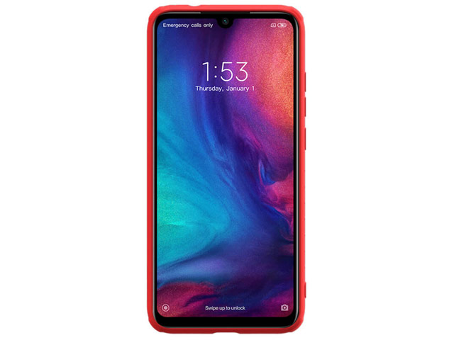 Чехол Nillkin Rubber Wrapped для Xiaomi Redmi Note 7 (красный, гелевый)