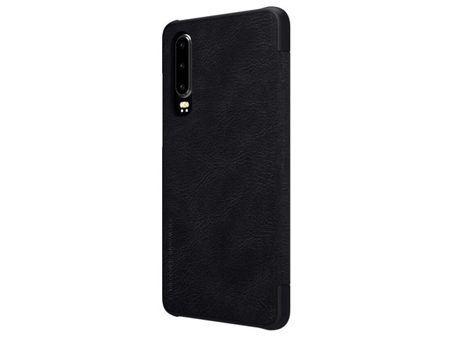 Чехол Nillkin Qin leather case для Huawei P30 (черный, кожаный)