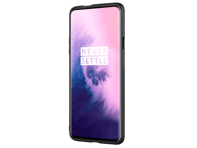 Чехол Nillkin Synthetic fiber для OnePlus 7 pro (черный, карбон)