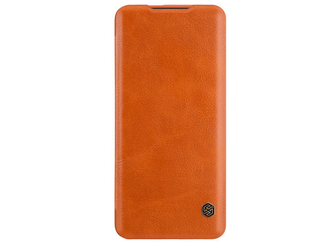 Чехол Nillkin Qin leather case для OnePlus 7 pro (коричневый, кожаный)