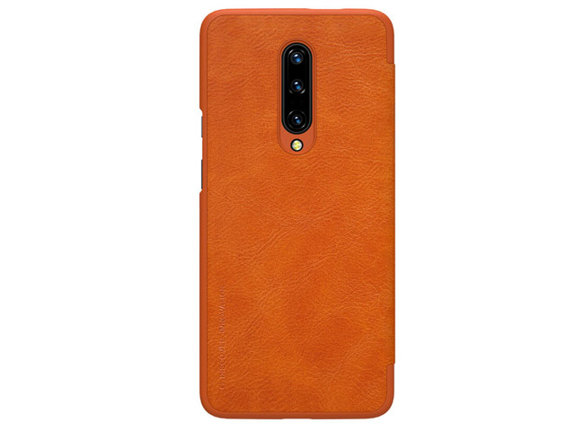 Чехол Nillkin Qin leather case для OnePlus 7 pro (коричневый, кожаный)
