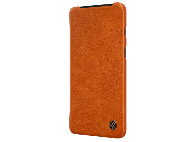 Чехол Nillkin Qin leather case для OnePlus 7 (коричневый, кожаный)