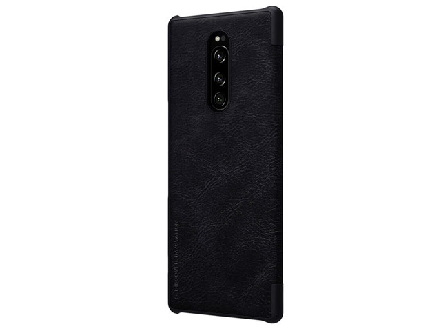 Чехол Nillkin Qin leather case для Sony Xperia 1 (черный, кожаный)