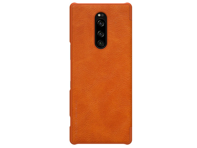 Чехол Nillkin Qin leather case для Sony Xperia 1 (коричневый, кожаный)