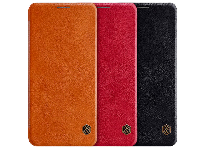 Чехол Nillkin Qin leather case для LG G8 ThinQ (коричневый, кожаный)