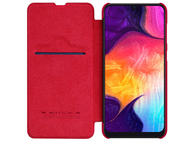 Чехол Nillkin Qin leather case для Samsung Galaxy A50 (красный, кожаный)