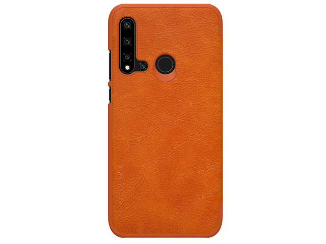 Чехол Nillkin Qin leather case для Huawei P20 lite 2019 (коричневый, кожаный)