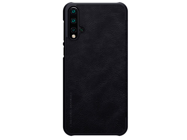Чехол Nillkin Qin leather case для Huawei Nova 5 (черный, кожаный)