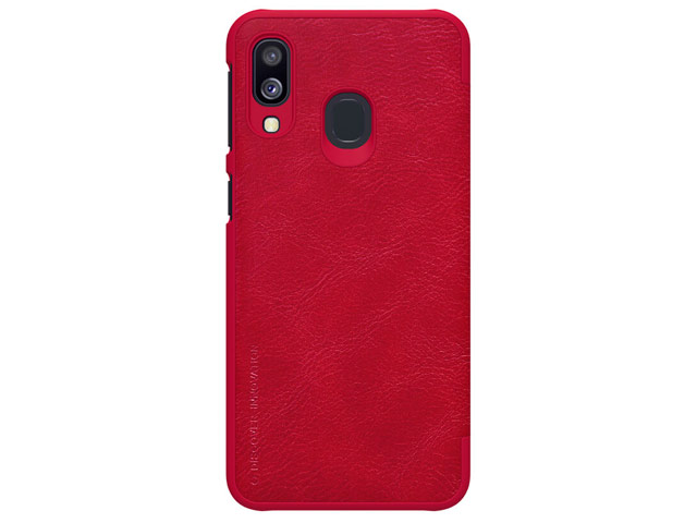 Чехол Nillkin Qin leather case для Samsung Galaxy A40 (красный, кожаный)