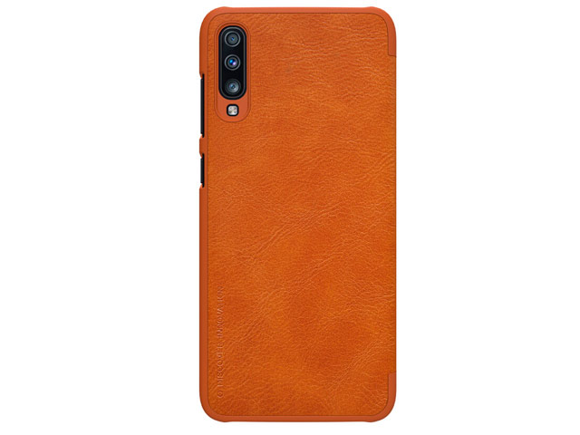 Чехол Nillkin Qin leather case для Samsung Galaxy A70 (коричневый, кожаный)