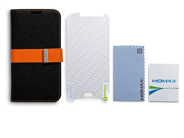 Чехол Momax Flip Diary Case для Samsung Galaxy S4 i9500 (черный, кожанный)