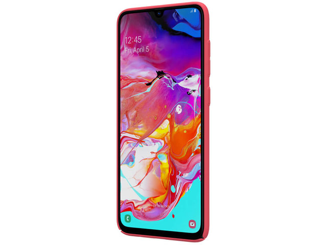 Чехол Nillkin Hard case для Samsung Galaxy A70 (красный, пластиковый)