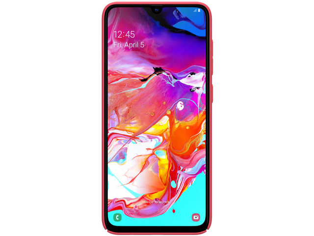 Чехол Nillkin Hard case для Samsung Galaxy A70 (красный, пластиковый)