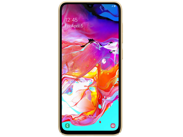 Чехол Nillkin Hard case для Samsung Galaxy A70 (золотистый, пластиковый)