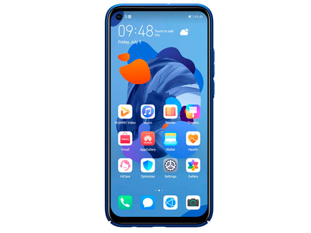 Чехол Nillkin Hard case для Huawei P20 lite 2019 (синий, пластиковый)