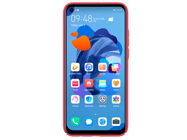 Чехол Nillkin Hard case для Huawei P20 lite 2019 (красный, пластиковый)