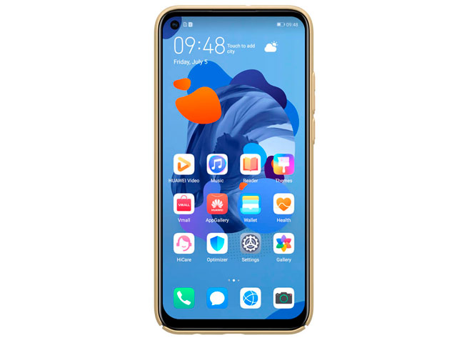 Чехол Nillkin Hard case для Huawei P20 lite 2019 (золотистый, пластиковый)