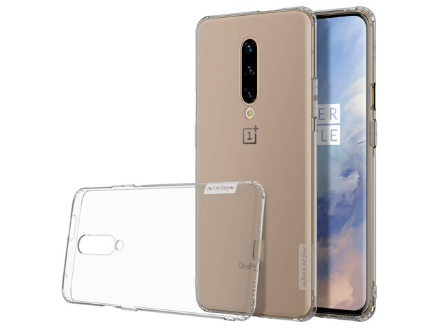 Чехол Nillkin Nature case для OnePlus 7 pro (серый, гелевый)