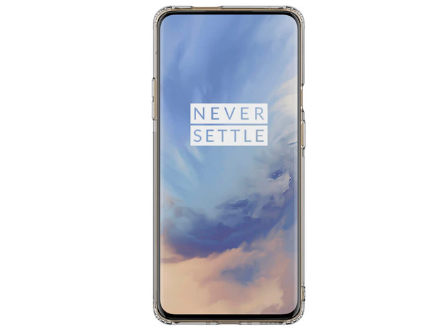 Чехол Nillkin Nature case для OnePlus 7 pro (серый, гелевый)