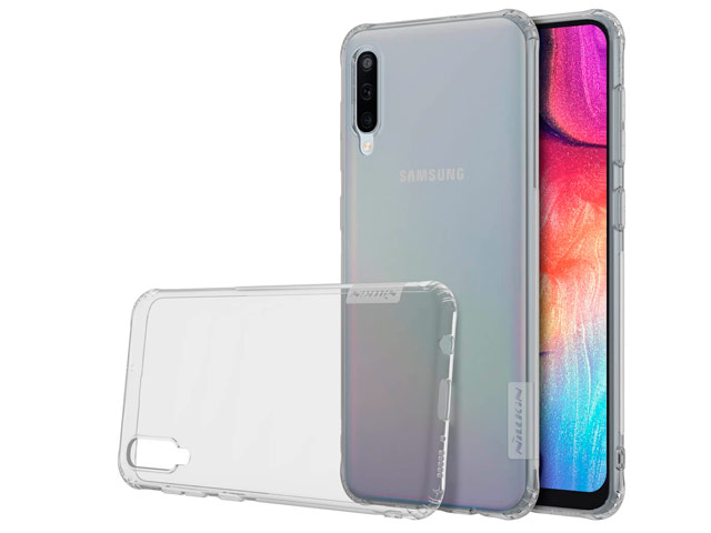 Чехол Nillkin Nature case для Samsung Galaxy A50 (серый, гелевый)