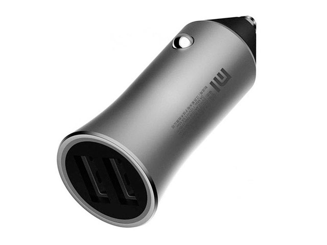 Зарядное устройство Xiaomi Mi Car Charger Pro универсальное (автомобильное, 2.4A, 2 x USB, Quick Charge 3.0, серебристое)