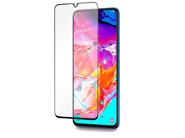 Защитное стекло Yotrix 3D Pro Glass Protector для Samsung Galaxy A70 (черное)