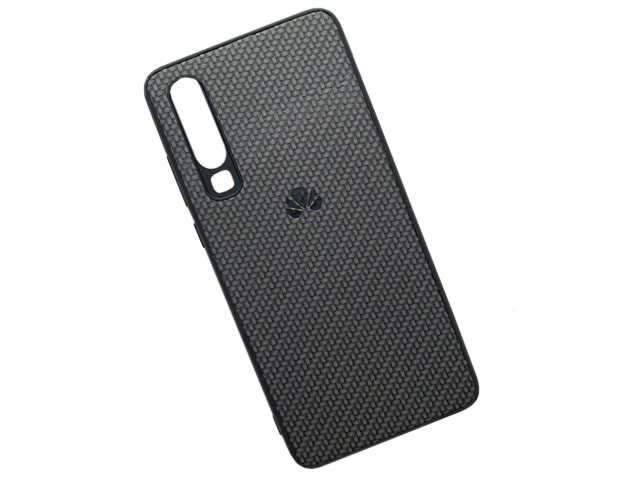 Чехол Yotrix CarbonCase для Huawei P30 (черный, гелевый)