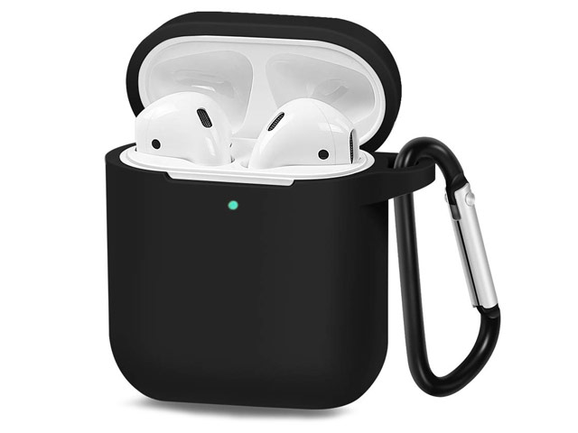 Чехол Synapse Buckle Case для Apple AirPods (черный, силиконовый)