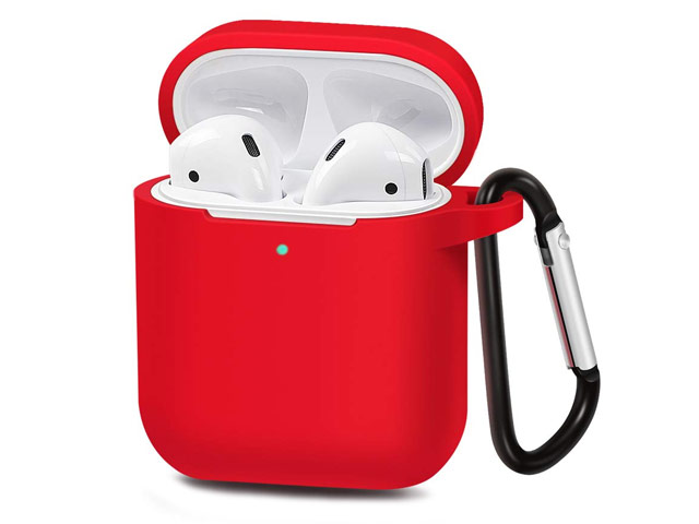 Чехол Synapse Buckle Case для Apple AirPods (красный, силиконовый)