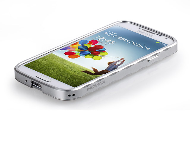 Чехол Momax Pro Frame для Samsung Galaxy S4 i9500 (серебристый, металлический)