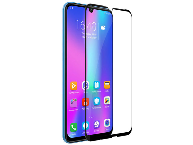 Защитное стекло Yotrix 3D Pro Glass Protector для Huawei P smart 2019 (черное)