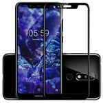 Защитное стекло Yotrix 3D Glass Protector для Nokia 5.1 plus (черное)