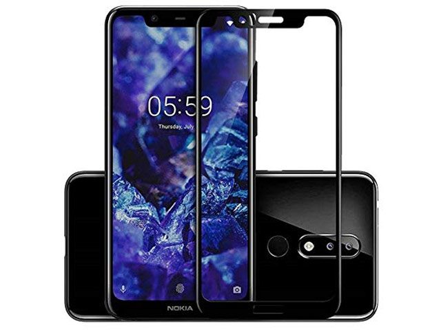 Защитное стекло Yotrix 3D Glass Protector для Nokia 5.1 plus (черное)