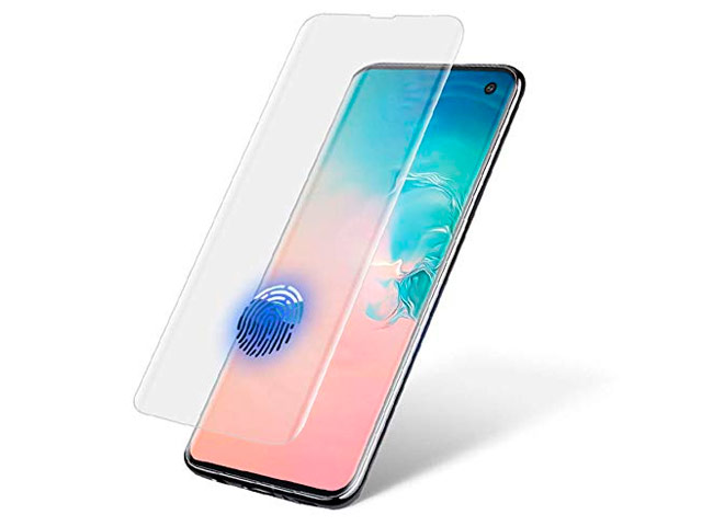 Защитное стекло Yotrix 3D UV Glass Protector для Samsung Galaxy S10 plus (прозрачное)