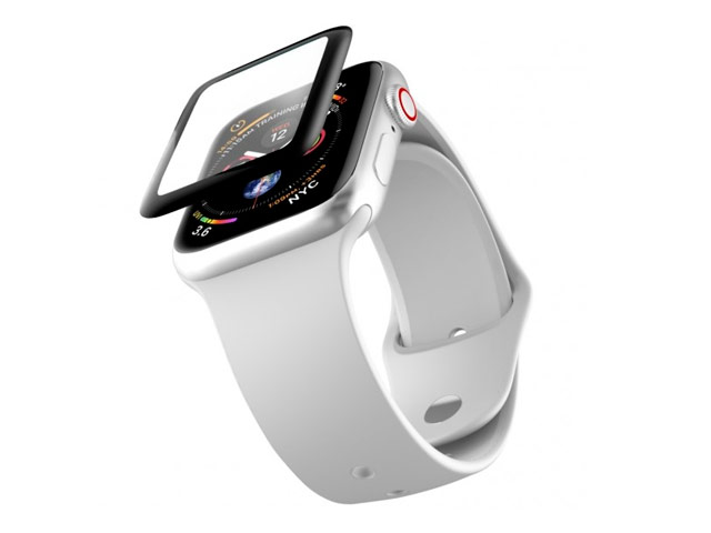 Защитное стекло Yotrix 3D Pro Glass Protector для Apple Watch 44 мм (черное)
