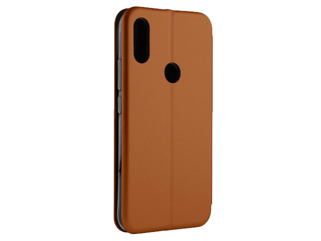 Чехол Yotrix FolioCase для Xiaomi Redmi 7 (коричневый, кожаный)