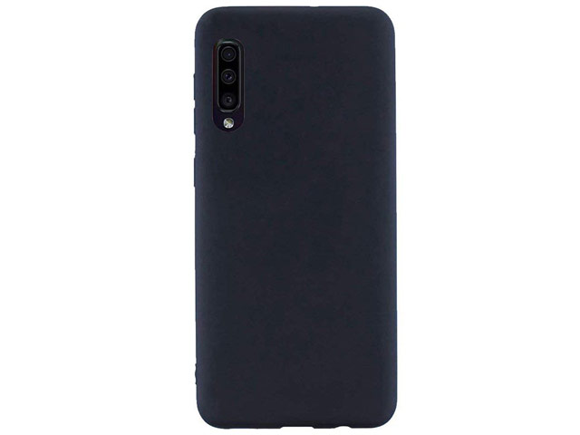 Чехол Yotrix LiquidSilicone для Samsung Galaxy A50 (черный, гелевый)