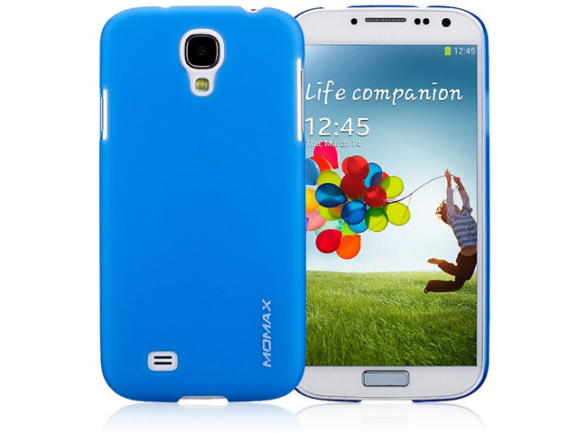 Чехол Momax Ultra Tough Clear Touch Case для Samsung Galaxy S4 i9500 (синий, пластиковый)
