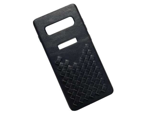 Чехол Yotrix TwistCase для Samsung Galaxy S10 (черный, кожаный)
