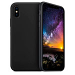 Чехол Yotrix LiquidSilicone для Apple iPhone XS max (черный, гелевый)