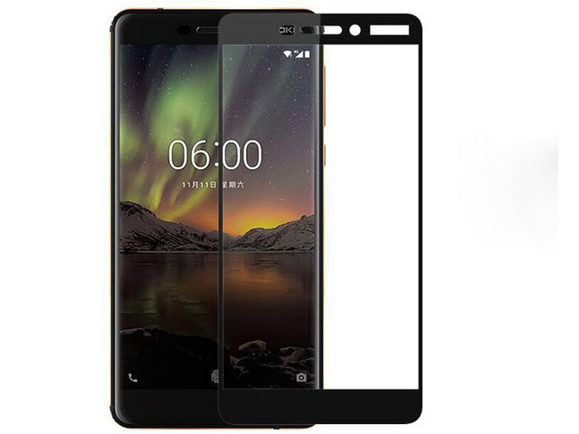 Защитное стекло Yotrix 3D Pro Glass Protector для Nokia 6 2018 (черное)