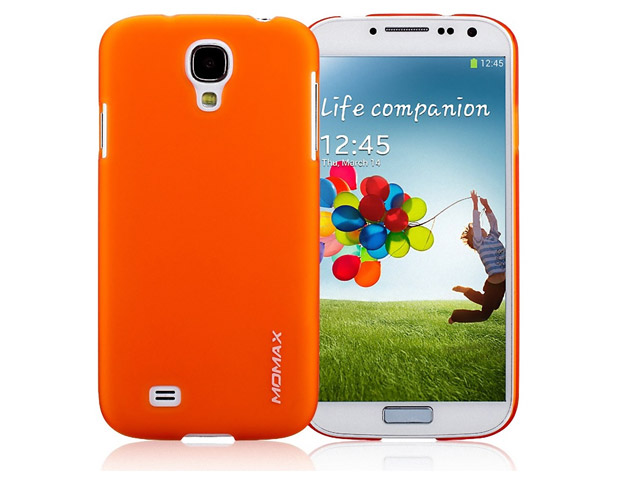 Чехол Momax Ultra Tough Clear Touch Case для Samsung Galaxy S4 i9500 (оранжевый, пластиковый)