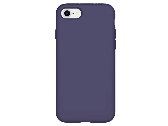 Чехол Yotrix LiquidSilicone для Apple iPhone 8 (фиолетовый, гелевый)