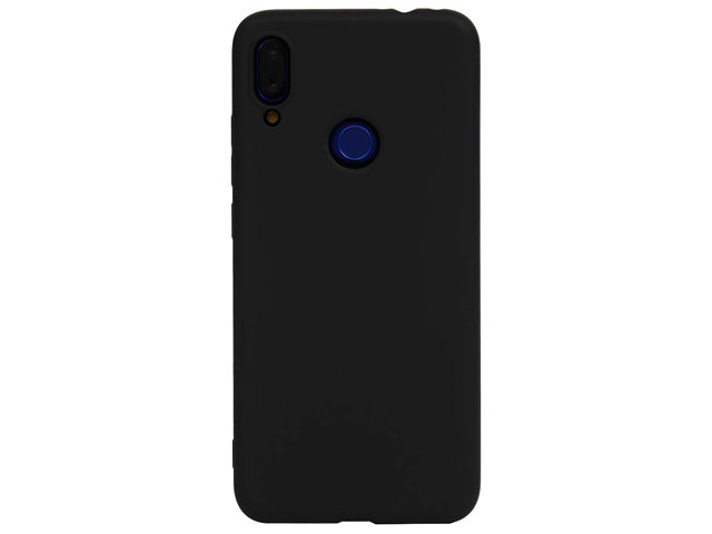 Чехол Yotrix LiquidSilicone для Xiaomi Redmi Note 7 (черный, гелевый)