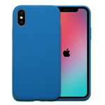 Чехол Yotrix LiquidSilicone для Apple iPhone XS max (синий, гелевый)