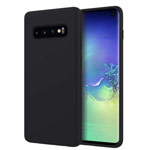 Чехол Yotrix LiquidSilicone для Samsung Galaxy S10 (черный, гелевый)