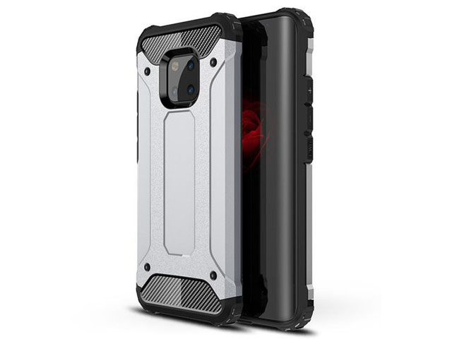 Чехол Yotrix Defense case для Huawei Mate 20 pro (серебристый, пластиковый)